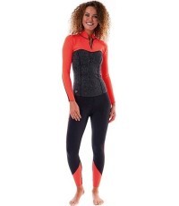 Wetsuit Top Jobe Verona 1.5mm Fury Red-|Size L|