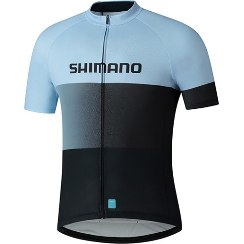 Men's Cycling Jersey Shimano Team, Size XL, Aqua Blue