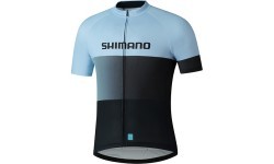 Men's Cycling Jersey Shimano Team, Size XL, Aqua Blue