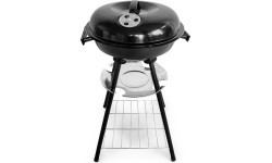 Garden grill with lid and ash pan