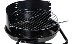 Garden grill round grate with adjustable grate height