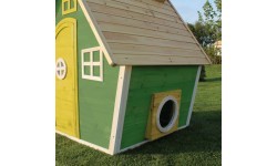 Деревянный игровой домик EXIT Fantasia 100 - зеленый