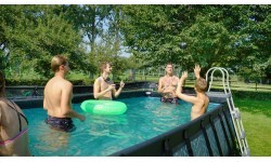 EXIT Stone pool 540x250x122cm with filter pump - grey
