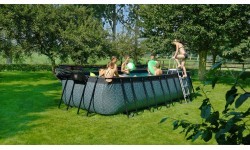 EXIT Stone pool 540x250x122cm with filter pump - grey