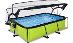 EXIT Lime pool 220x150x65cm with dome and filter pump - green