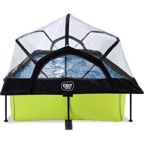 EXIT Lime pool 220x150x65cm with dome and filter pump - green