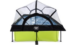 EXIT Lime pool 220x150x65cm with dome and filter pump - green