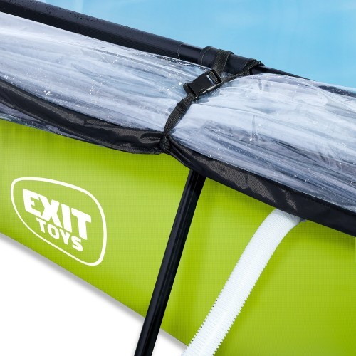 EXIT Lime pool 220x150x65cm with dome and filter pump - green