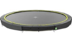 EXIT Silhouette zemes sporta batuts ø427cm - melns
