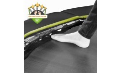 EXIT Silhouette zemes sporta batuts ø427cm - melns