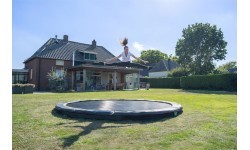 EXIT Silhouette zemes sporta batuts ø427cm - melns