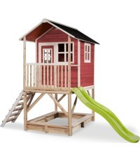 Деревянный игровой домик EXIT Loft 500 - красный