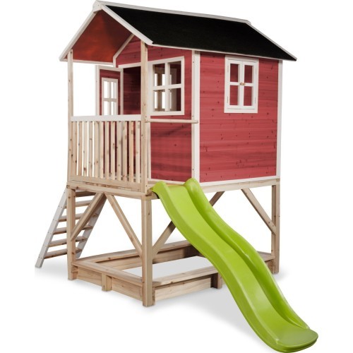 EXIT Loft 500 wooden playhouse - red