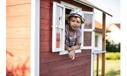 EXIT Loft 500 wooden playhouse - red