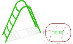 Metal Climbing Ladder Model CM-0008x2