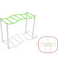 Metalinės laipiojimo kopėtėlės modelis A CM-0007