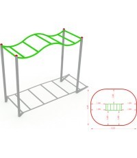 Metalinės laipiojimo kopėtėlės modelis B CM-0007