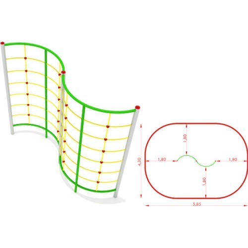 Metal Climbing Wall Model CM-0015x4