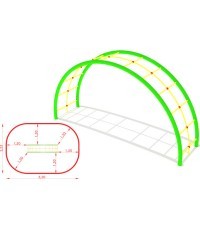 Metalinės laipiojimo kopėtėlės modelis CM-0012x2