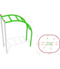 Metalinės laipiojimo kopėtėlės modelis CM-0007x1