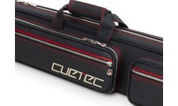 Biljarda ķiju soma Cuetec Pro Line, melna, 4x8, 85 cm