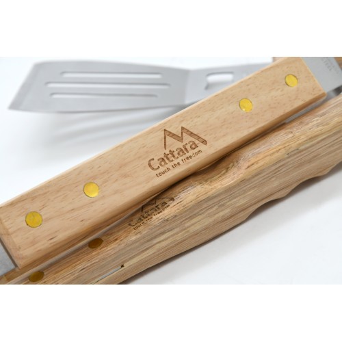 Barbecue Tools Set Cattara Wood - 3 pcs