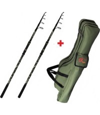 Carp Rods and Case Set Zfish Combo Kingstone, 2pcs, 3.60m, 60-100g