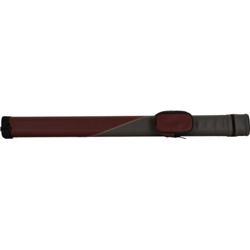 Ciets futrālis biljarda kijai TO11-6, sarkans-pelēks, 1/1, 85 cm