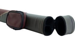 Ciets futrālis biljarda kijai TO11-6, sarkans-pelēks, 1/1, 85 cm