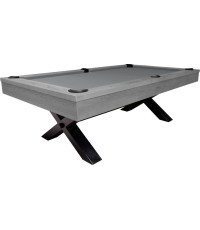 Billiard Table, Pool, Xray, 8 ft., Grey, Standard Cloth yellow green