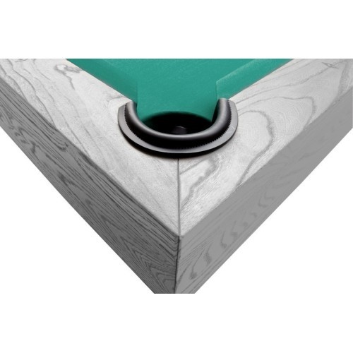 Billiard Table, Pool, Xray, 8 ft., Grey, Standard Cloth yellow green