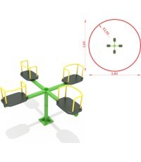 Four-seated Carousel Model KM-0004Q
