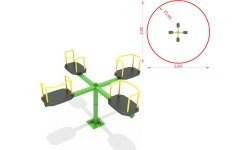 Four-seated Carousel Model KM-0004Q