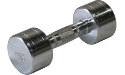 Steel chrome dumbbell Bauer Fitness 9 kg AC-1519