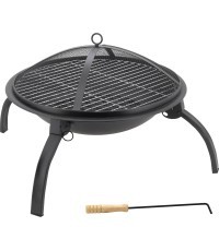 Камин с решеткой и крышкой Cattara Vesuv