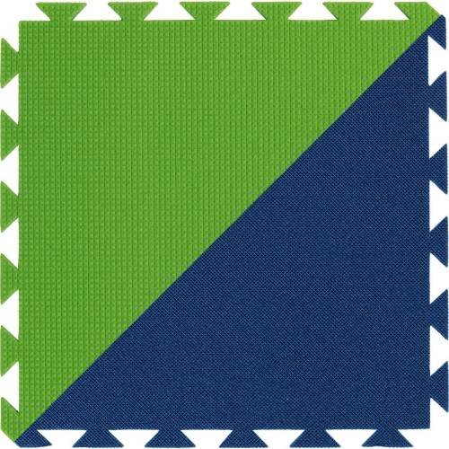 Grīdas segums Yate, 43x43x1,0 cm, zils/zaļš