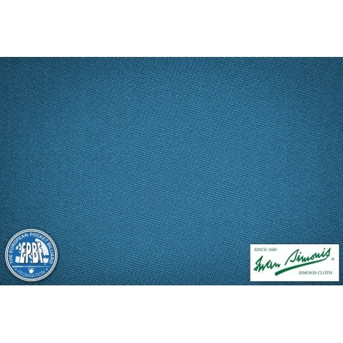 Billiard Cloth Simonis 760, 195 cm, tournament blue