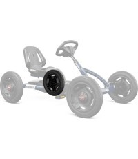 Wheel black 12.5x2.25-8 slick, traction