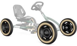 Wheel black 12.5x2.25-8 slick black/beige