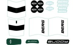 Buddy 2.0 uzlīmju komplekts, Retro Green