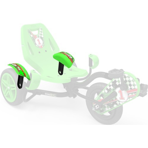 Street X - Mudguard green with carrier