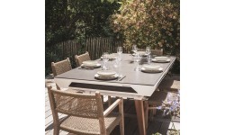 Origin Outdoor Tabletops - White Frame - Wood Origin White
