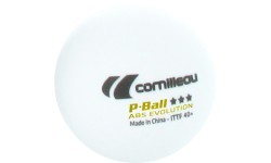 Cornilleau P-Ball ABS Evolution 3*** galda tenisa bumbiņas, baltas, 3 gab.