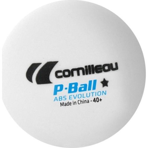 Мячи для настольного тенниса Cornilleau P-Ball 1* белые, 6 шт.