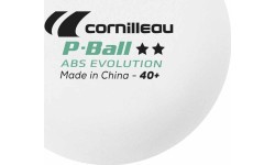 Cornilleau P-Ball 2* baltas galda tenisa bumbiņas x6