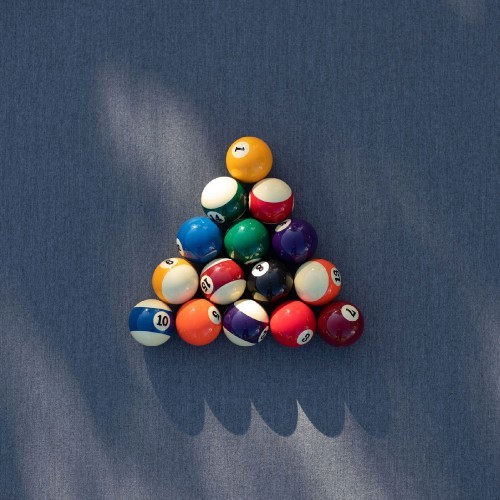 American Spots & Stripes Pool Balls