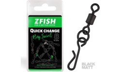 ZFISH Quick Change Ring Swivel Matt griezulis, izmērs 8