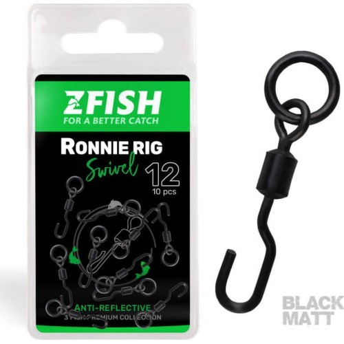 Virbulis ZFISH Ronnie Rig Swivel Matt, izmērs 12
