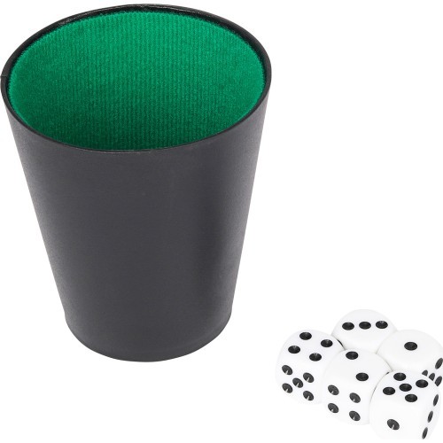 Kauliņu krūzīte 9 cm ar 5 kauliņiem