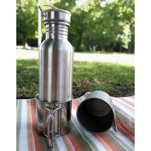 Salokāma nerūsējošā tērauda krūze Nalgene BasicNature, 0,35 l